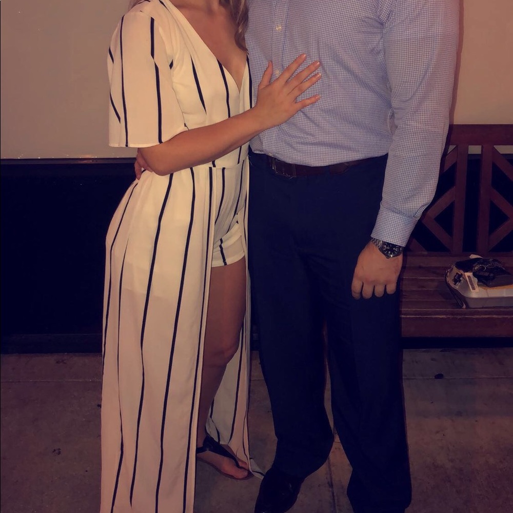 Striped Jumpsuit romper